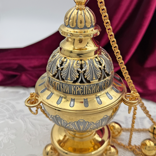 2.7.2640лпр Кадило латунное с патинированием в позолоте фото 7 2.7.2640лпр Кадило латунное с патинированием в позолоте фото 7