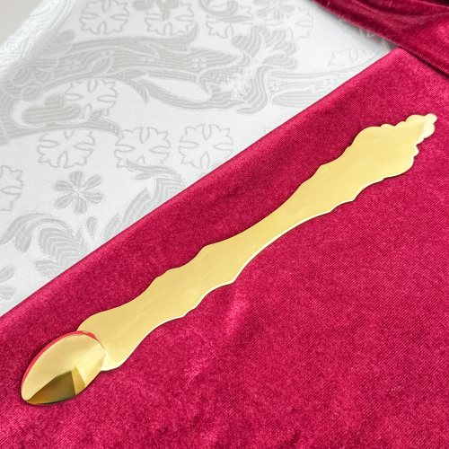 2.7.0851лп Лжица латунная в позолоте фото 2 2.7.0851лп Лжица латунная в позолоте фото 2