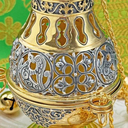 2.7.2633лпр Кадило латунное в позолоте фото 6 2.7.2633лпр Кадило латунное в позолоте фото 6