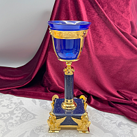 2.7.2664лпч Лампада в позолоте с акриловой ножкой