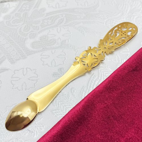 2.7.1516лп Лжица латунная в позолоте фото 4