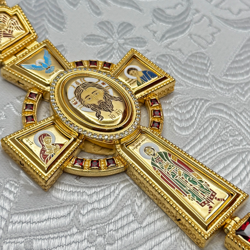 2.10.0400лп-28/1лп Наперсный латунный крест фото 9