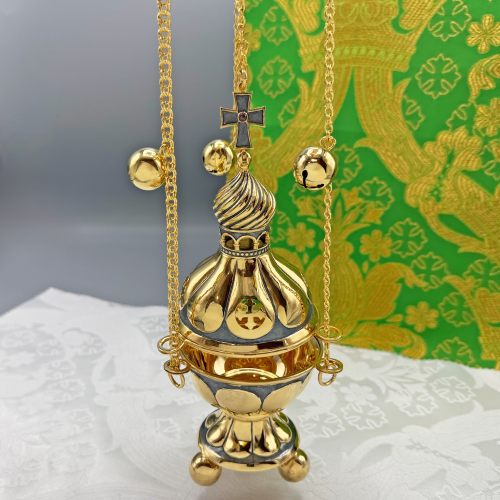 2.7.2588лпр Кадило латунное в позолоте фото 7 2.7.2588лпр Кадило латунное в позолоте фото 7