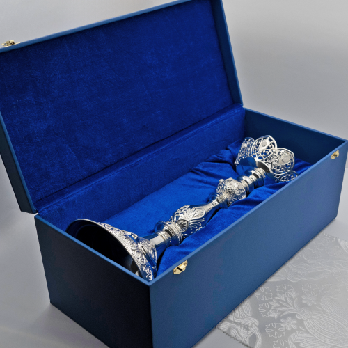 2.7.2653л Примикирий латунный с белыми камнями в серебрении фото 3 2.7.2653л Примикирий латунный с белыми камнями в серебрении фото 3