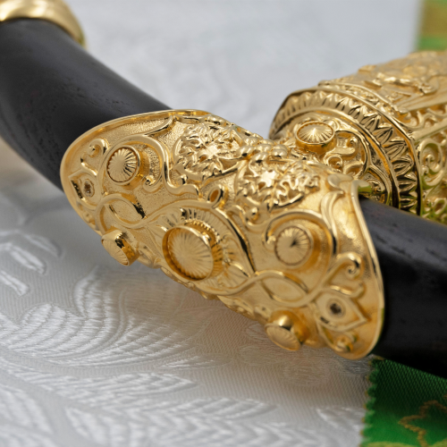 2.7.0918лп Посох латунный в позолоте фото 3 2.7.0918лп Посох латунный в позолоте фото 3