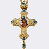 2.10.0345лп-2/1лп Крест наперсный в позолоте с цепью