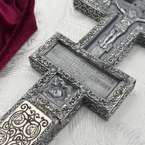 2.7.0949лр Крест Напрестольный латунный в серебрении фото 7 2.7.0949лр Крест Напрестольный латунный в серебрении фото 7