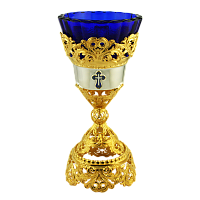 2.7.0353лф Лампада латунная в позолоте