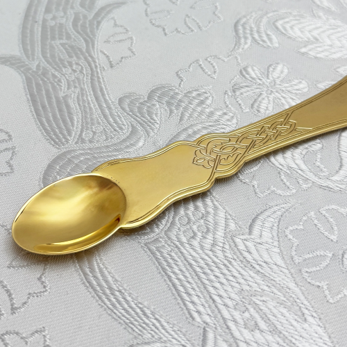 2.7.1815лп Лжица латунная в позолоте фото 3