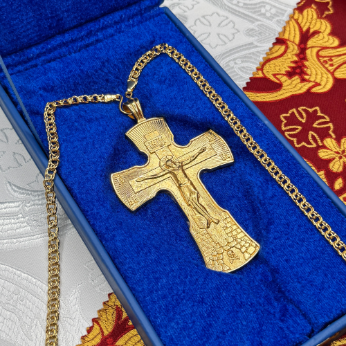 2.10.0555лп/1лп Крест наперсный в позолоте фото 4 2.10.0555лп/1лп Крест наперсный в позолоте фото 4