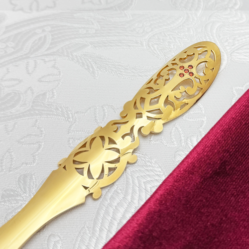 2.7.1516лп Лжица латунная в позолоте фото 3