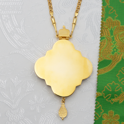 2.7.2632лнпэ-2/1лп Панагия в позолоте с эмалью фото 10 2.7.2632лнпэ-2/1лп Панагия в позолоте с эмалью фото 10