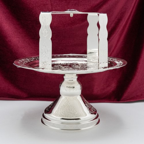 2.7.1407л Звездица латунная в серебрении фото 3