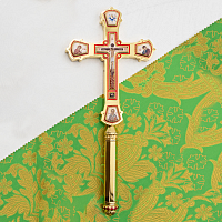2.7.2898лпэ-2 Крест напрестольный латунный в позолоте