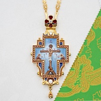 2.10.0657лп-18/155лп-М Крест наперсный латунный в позолоте