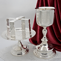 2.7.1446л-К/3 Евхаристический набор на 1.5 л. с мельхиоровой чашей