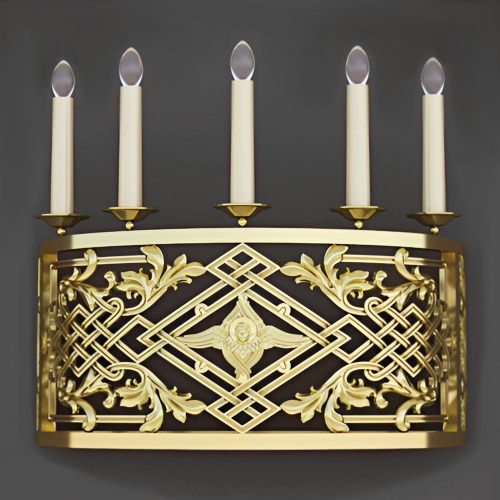 5.7.2972лм Бра церковное на 5 свечей 5.7.2972лм Бра церковное на 5 свечей