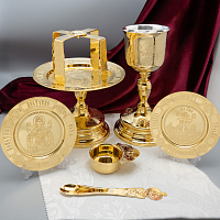 2.7.1759лп-К/7 Евхаристический набор на 0,5л в позолоте