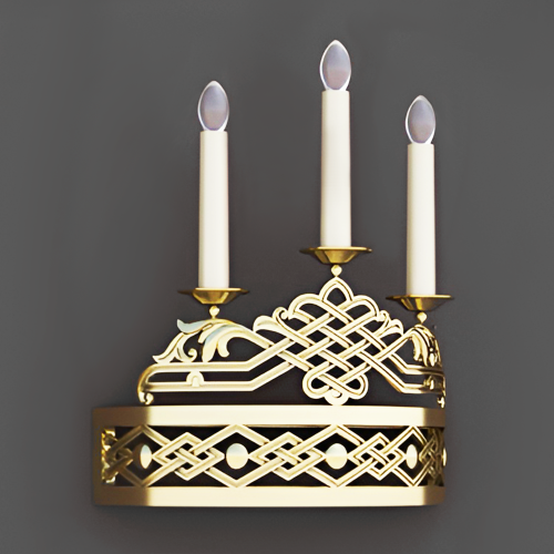 5.7.2974лм Бра церковное на 3 свечи фото 4 5.7.2974лм Бра церковное на 3 свечи фото 4