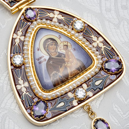 2.7.2303лп-18/1лп-М Панагия в позолоте фото 6