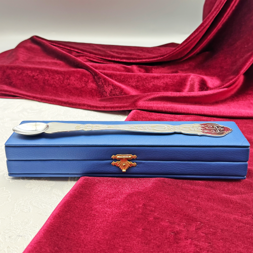 2.7.0966лф Лжица латунная с фрагментальной позолотой фото 3