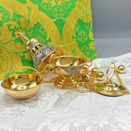 2.7.2633лпр Кадило латунное в позолоте фото 8 2.7.2633лпр Кадило латунное в позолоте фото 8