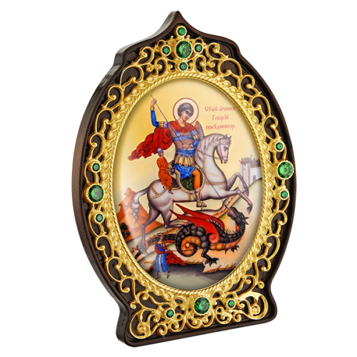 2.78.0906лп И.н. Георгий Победоносец в позолоте