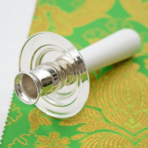 2.7.0716лч Подсвечник латунный в серебрении фото 4