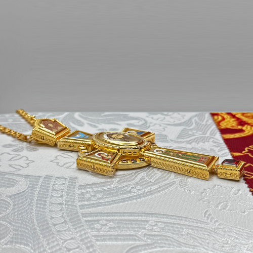 2.10.0400лп-28/1лп Наперсный латунный крест фото 11