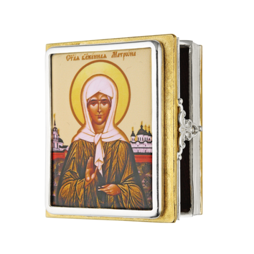 2.7.0588лп Коробочка латунная для хранения святыни в позолоте 2.7.0588лп Коробочка латунная для хранения святыни в позолоте