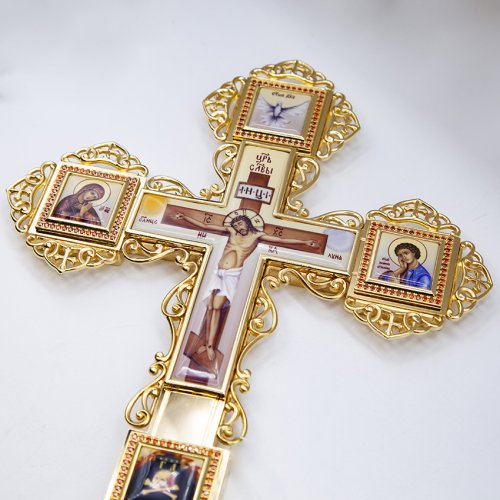 2.7.1251лп Крест Напрестольный латунный в позолоте фото 4 2.7.1251лп Крест Напрестольный латунный в позолоте фото 4