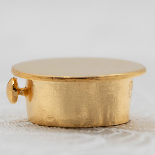 2.7.0015лп Мощевик латунный в позолоте фото 3