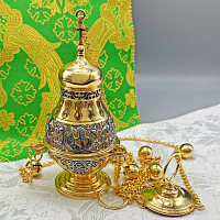 2.7.2633лпр Кадило латунное в позолоте