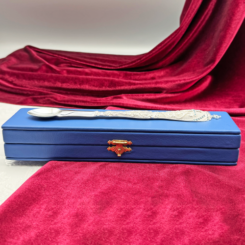 2.7.0698л Лжица латунная в серебрении фото 3