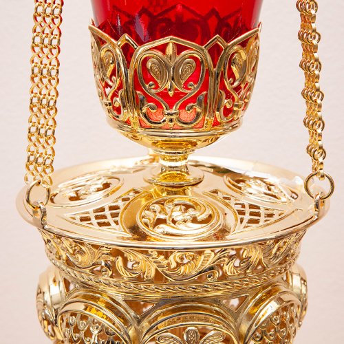 2.7.1846лп/1849лп Лампада подвесная латунная фото 4