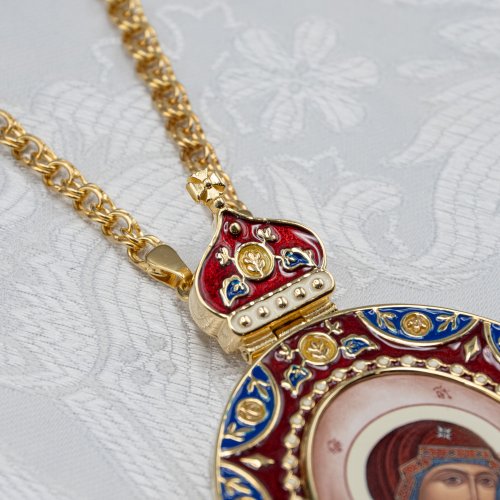 2.7.2376лпэ-2/1лп Панагия в позолоте с эмалью фото 5 2.7.2376лпэ-2/1лп Панагия в позолоте с эмалью фото 5