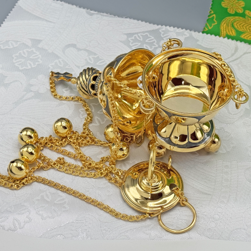 2.7.2588лпр Кадило латунное в позолоте фото 4 2.7.2588лпр Кадило латунное в позолоте фото 4