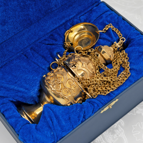 2.7.0932лп Кадило латунное в позолоте фото 2 2.7.0932лп Кадило латунное в позолоте фото 2