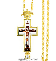 2.10.0398лп-2/64лп Крест наперсный в позолоте