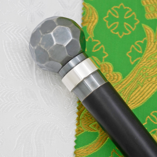 2.7.2980лр Посох латунный с патинированием в серебрении фото 2 2.7.2980лр Посох латунный с патинированием в серебрении фото 2