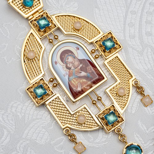 2.7.1887лп-2/115лп Панагия в позолоте фото 3