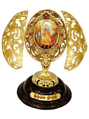 2.13.0149лп Яйцо Пасхальное латунное в позолоте фото 4 2.13.0149лп Яйцо Пасхальное латунное в позолоте фото 4