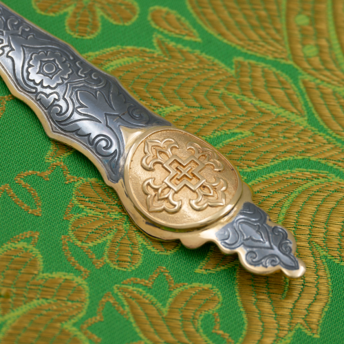 2.7.1434лпр Лжица латунная в позолоте с патинированием фото 3 2.7.1434лпр Лжица латунная в позолоте с патинированием фото 3