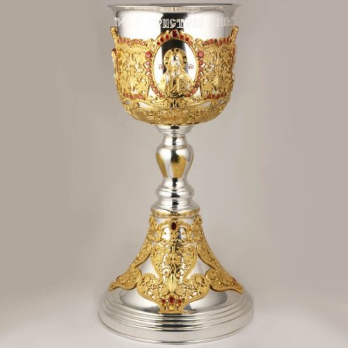 2.7.1155клф Потир комбинированный на 1.5л. с фрагментарной позолотой 2.7.1155клф Потир комбинированный на 1.5л. с фрагментарной позолотой