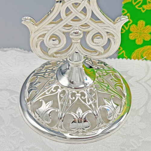 2.7.2646л Подсвечник напрестольный в серебрении фото 5