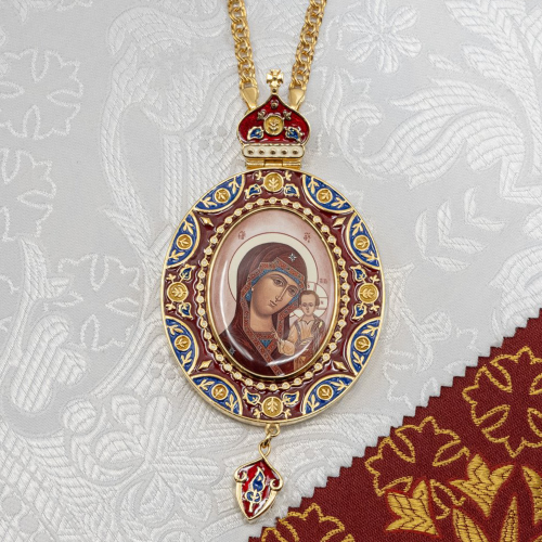 2.7.2376лпэ-2/1лп Панагия в позолоте с эмалью 2.7.2376лпэ-2/1лп Панагия в позолоте с эмалью