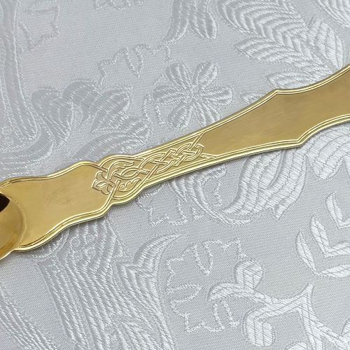 2.7.1815лп Лжица латунная в позолоте фото 2