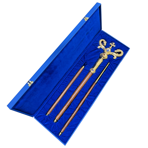 2.7.1480лп Жезл латунный со вставками в позолоте фото 13 2.7.1480лп Жезл латунный со вставками в позолоте фото 13