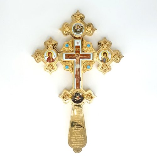 2.7.1075лп Крест Напрестольный латунный в позолоте 2.7.1075лп Крест Напрестольный латунный в позолоте