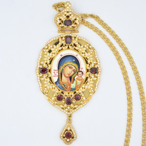 2.7.0924лп-2/1лп Панагия латунная в позолоте с цепью 2.7.0924лп-2/1лп Панагия латунная в позолоте с цепью